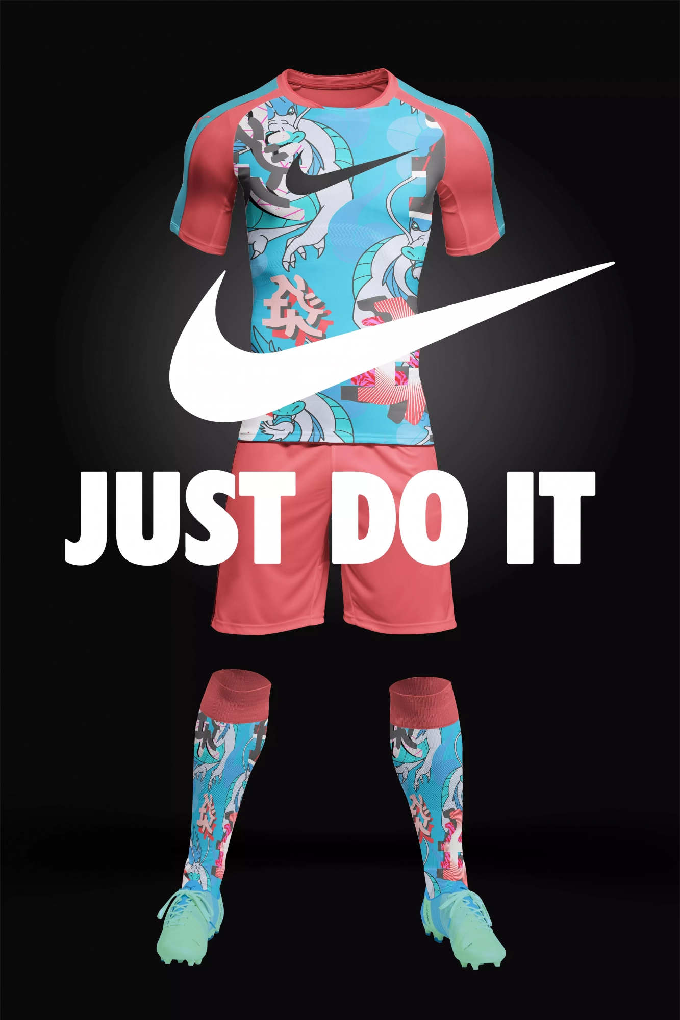 Affiche-FootballKitBleu-Nike