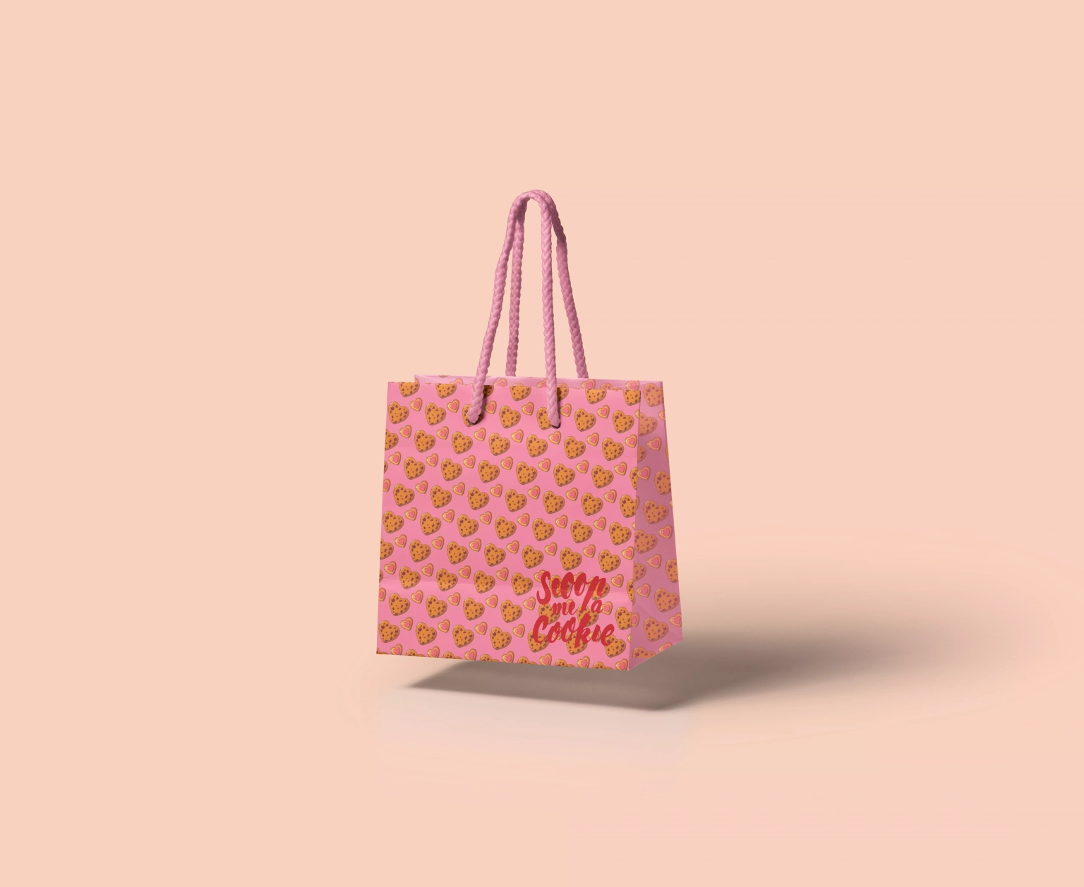 Mockup d'un sac cabat pour scoop me a cookie